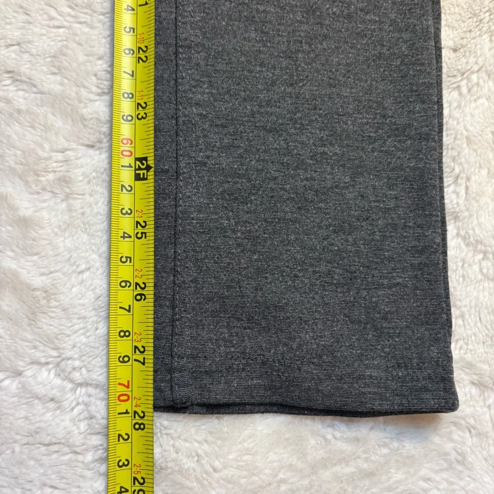 Cato Pants Size 2 Charcoal Grey Knit Straight Leg Rayon Nylon Spandex Versatile